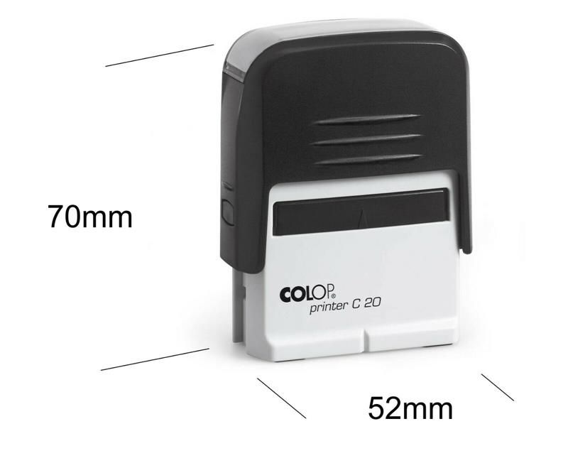 Istampa Kaşe ve Mürekkepleri COLOP PRINTER C20 SİYAH KASA SİYAH KEÇE - 14X38MM Satın Al