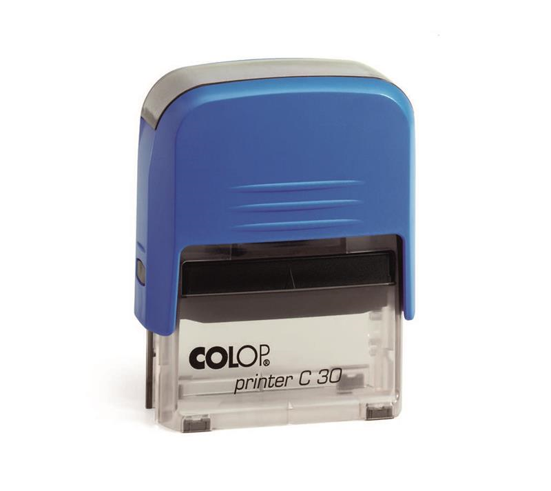 Istampa Kaşe ve Mürekkepleri COLOP PRINTER C30 MAVİ KASA SİYAH KEÇE - 18X47MM Satın Al