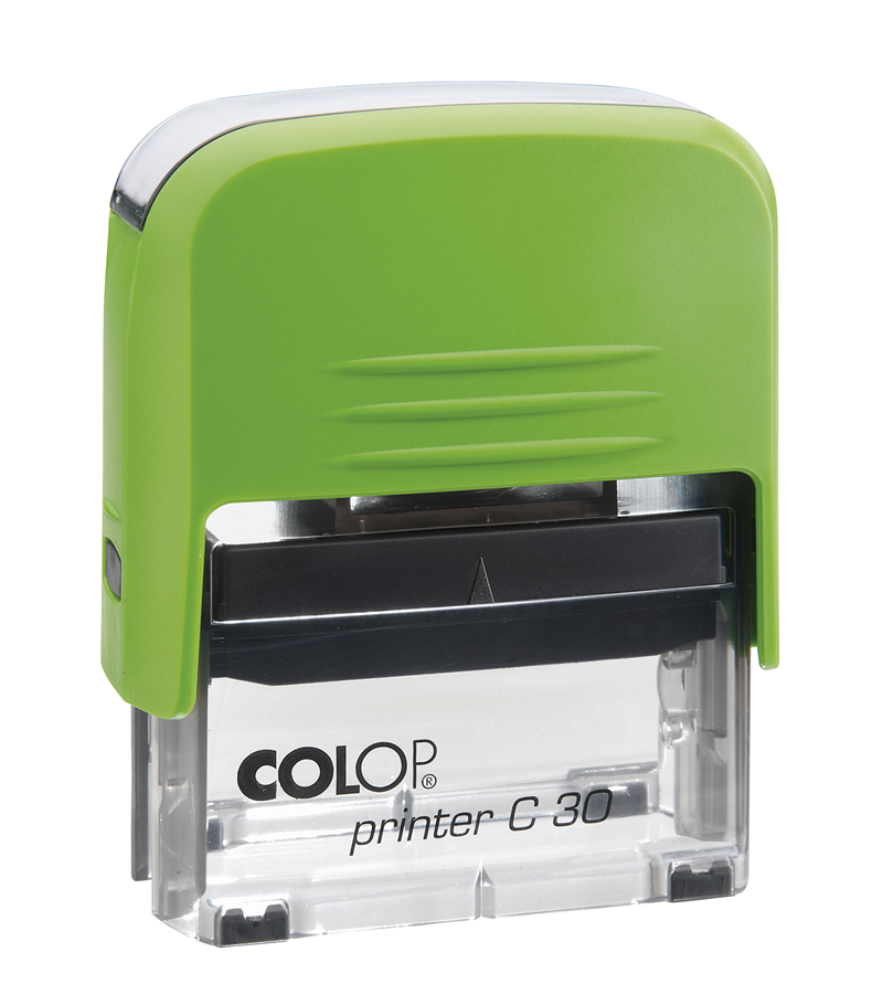 Istampa Kaşe ve Mürekkepleri COLOP PRINTER C30 YEŞİL KASA SİYAH KEÇE - 18X47MM Satın Al