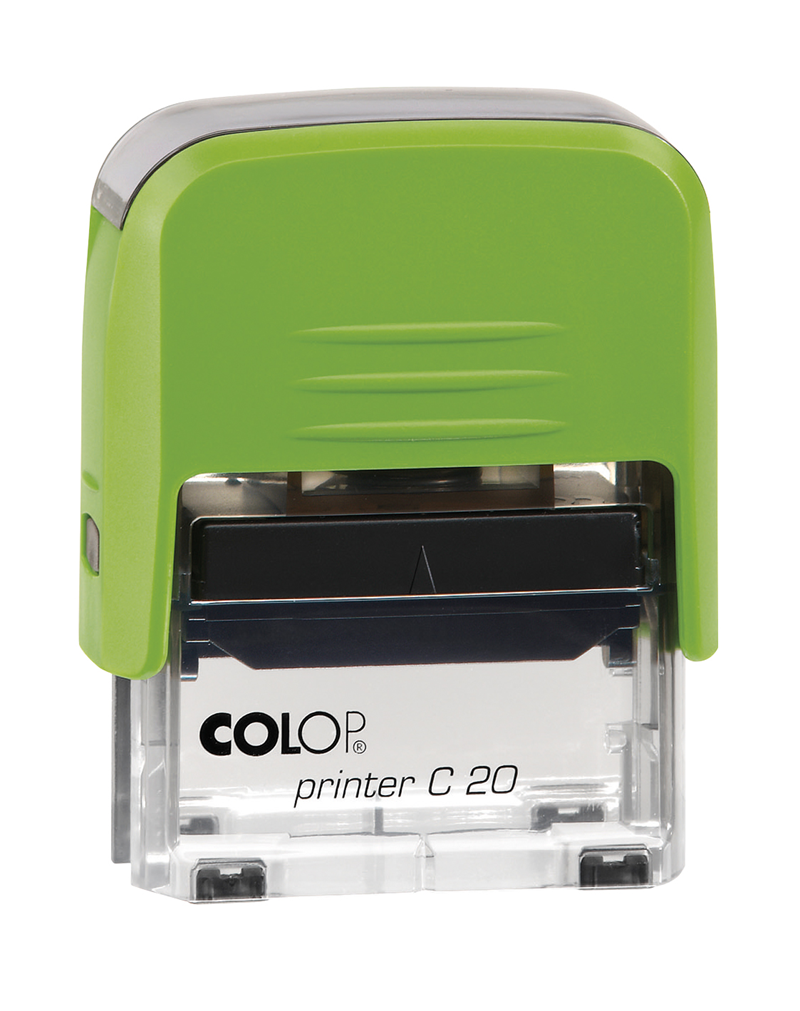Istampa Kaşe ve Mürekkepleri COLOP PRINTER C20 YEŞİL KASA SİYAH KEÇE - 14X38MM Satın Al
