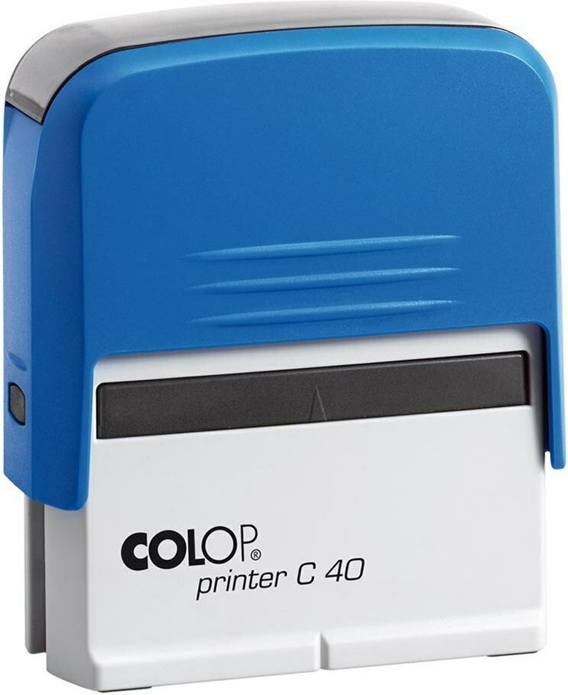 Istampa Kaşe ve Mürekkepleri COLOP PRINTER C40 MAVİ KASA SİYAH KEÇE - 23X59MM Satın Al