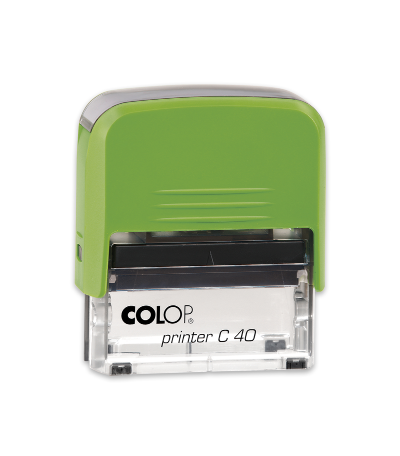 Istampa Kaşe ve Mürekkepleri COLOP PRINTER C40 YEŞİL KASA SİYAH KEÇE - 23X59MM Satın Al