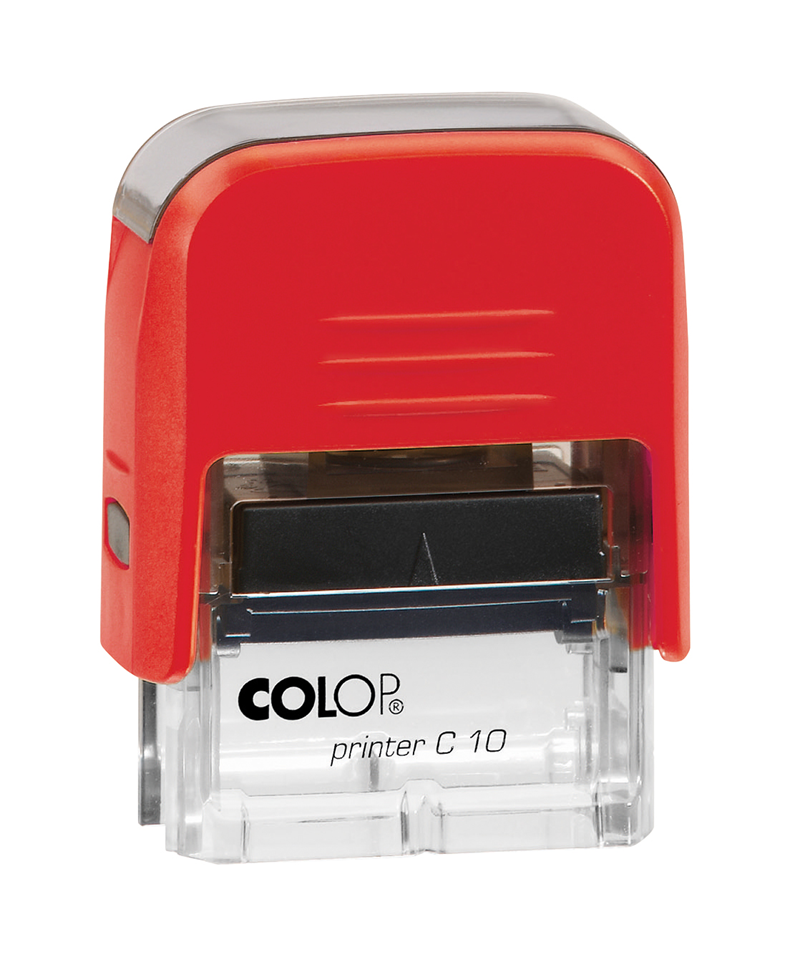 Istampa Kaşe ve Mürekkepleri COLOP PRINTER C10 KIRMIZI KASA SİYAH KEÇE - 10X27MM Satın Al