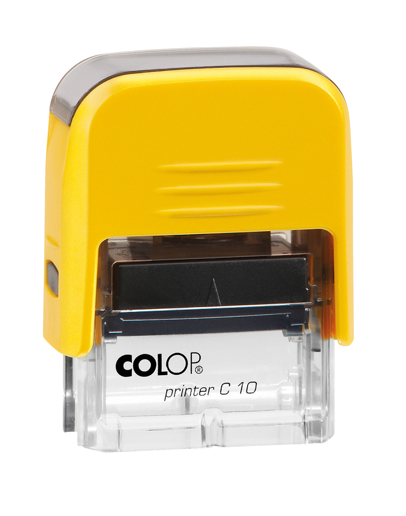 Istampa Kaşe ve Mürekkepleri COLOP PRINTER C10 SARI KASA SİYAH KEÇE - 10X27MM Satın Al