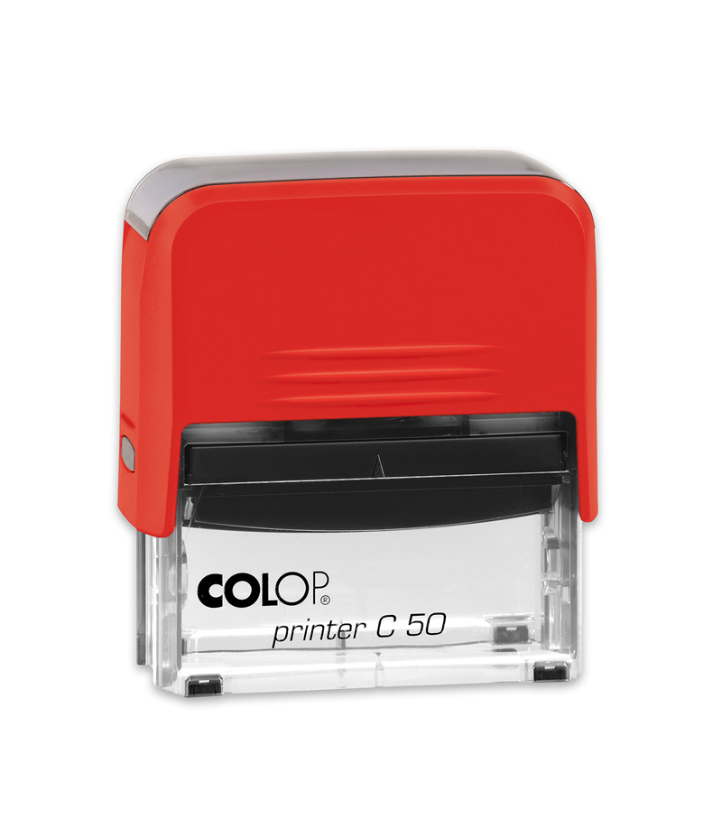 Istampa Kaşe ve Mürekkepleri COLOP PRINTER C50 KIRMIZI KASA SİYAH KEÇE - 30X69MM Satın Al