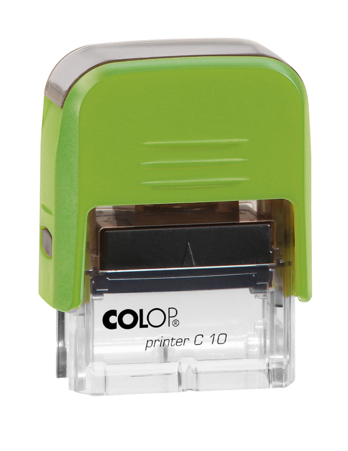 Istampa Kaşe ve Mürekkepleri COLOP PRINTER C10 YEŞİL KASA SİYAH KEÇE - 10X27MM Satın Al