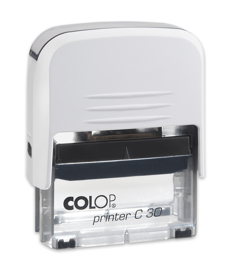 Istampa Kaşe ve Mürekkepleri COLOP PRINTER C30 BEYAZ KASA MAVİ KEÇE - 18X47MM Satın Al