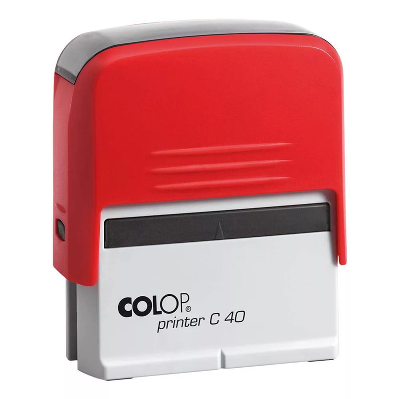 Istampa Kaşe ve Mürekkepleri COLOP PRINTER C40 KIRMIZI KASA SİYAH KEÇE - 23X59MM Satın Al