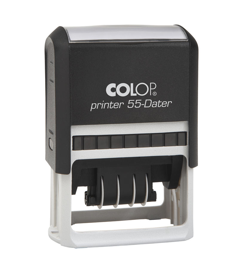 Istampa Kaşe ve Mürekkepleri COLOP PRINTER 55 TARİH KAŞE(TR) SİYAH KASA MAVI- KIRMIZI KEÇE - 40X60MM Satın Al