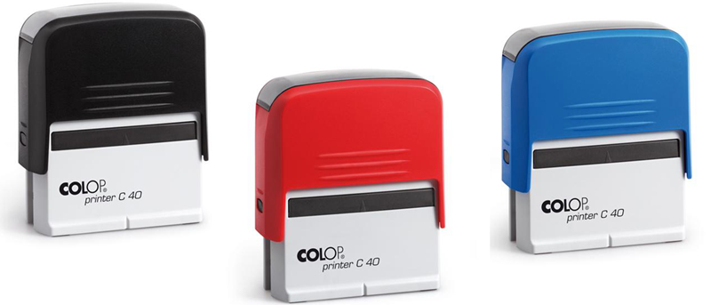 Istampa Kaşe ve Mürekkepleri COLOP PRINTER C40 SİYAH KASA SİYAH KEÇE - 23X59MM Satın Al