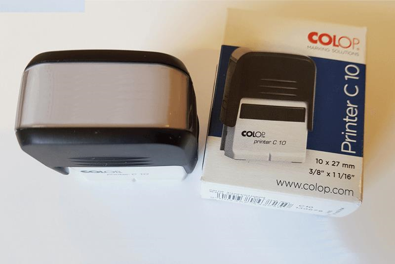 Istampa Kaşe ve Mürekkepleri COLOP PRINTER C10 SİYAH KAŞE SİYAH KEÇE - 10X27MM Satın Al