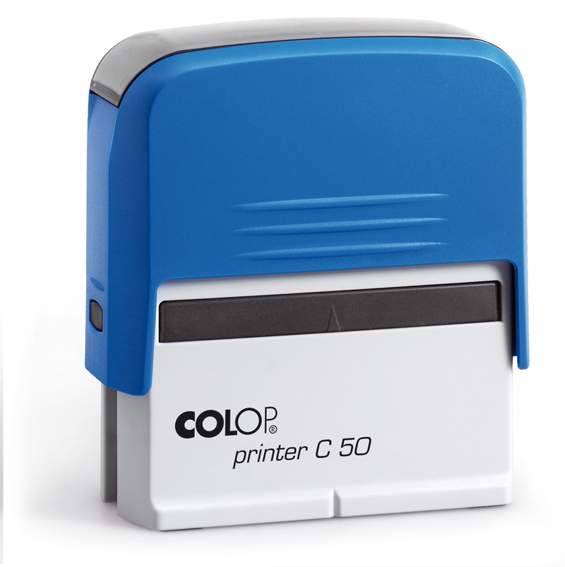 Istampa Kaşe ve Mürekkepleri COLOP PRINTER C50 MAVİ KASA SİYAH KEÇE - 30X69MM Satın Al