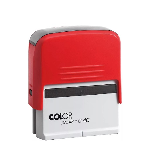 Istampa Kaşe ve Mürekkepleri COLOP PRINTER C40 KIRMIZI KASA SİYAH KEÇE - 23X59MM Satın Al