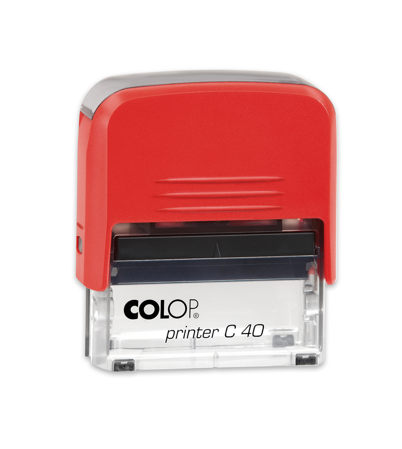Istampa Kaşe ve Mürekkepleri COLOP PRINTER C40 KIRMIZI KASA SİYAH KEÇE - 23X59MM Satın Al