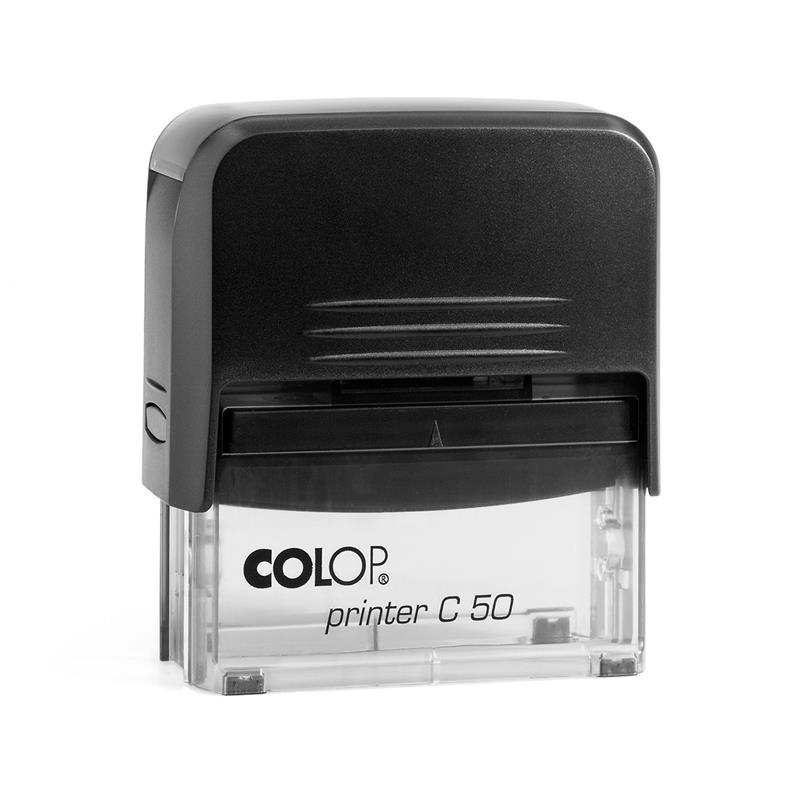 Istampa Kaşe ve Mürekkepleri COLOP PRINTER C50 SİYAH KASA SİYAH KEÇE - 30X69MM Satın Al
