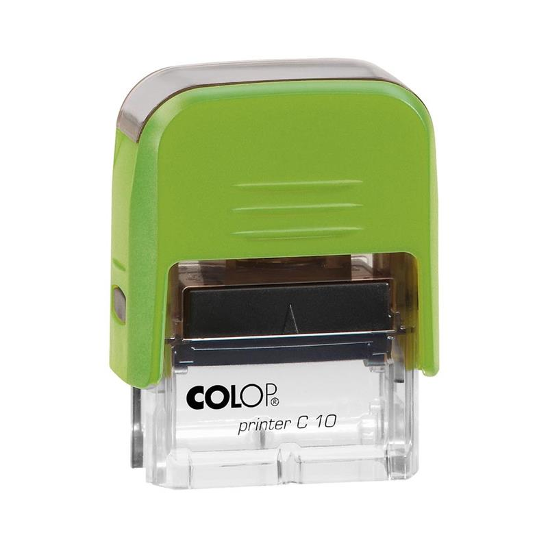 Istampa Kaşe ve Mürekkepleri COLOP PRINTER C10 YEŞİL KASA SİYAH KEÇE - 10X27MM Satın Al