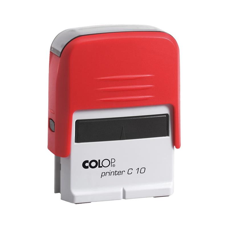 Istampa Kaşe ve Mürekkepleri COLOP PRINTER C10 KIRMIZI KASA SİYAH KEÇE - 10X27MM Satın Al