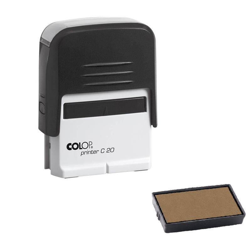 Istampa Kaşe ve Mürekkepleri COLOP PRINTER C20 SİYAH KASA KURU KEÇE - 14X38MM Satın Al