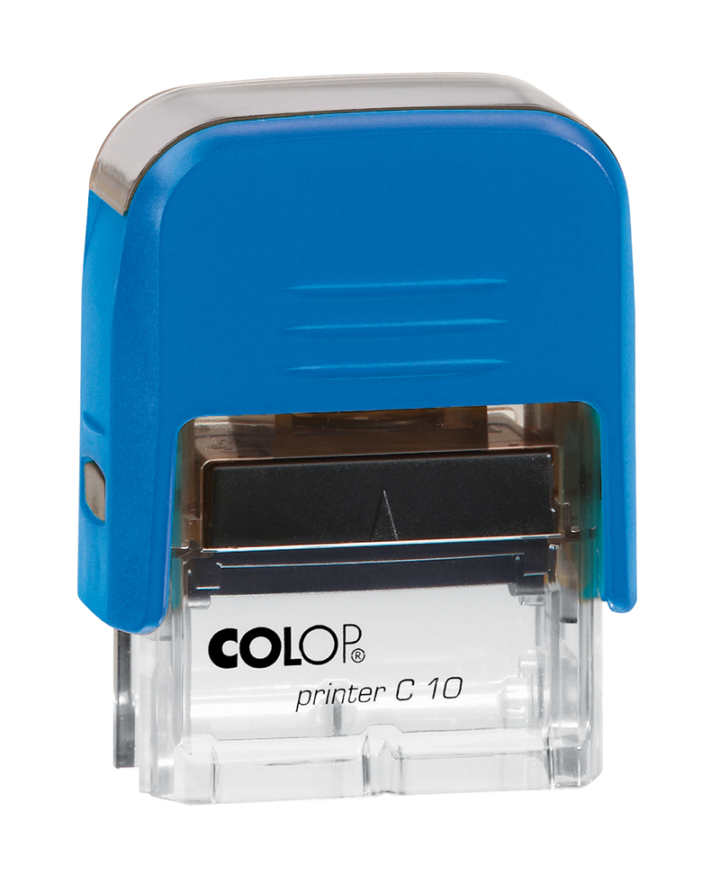 Istampa Kaşe ve Mürekkepleri COLOP PRINTER C10 MAVİ KASA SİYAH KEÇE - 10X27MM Satın Al