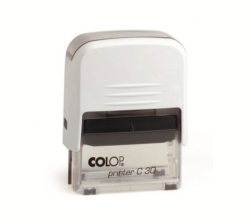 Istampa Kaşe ve Mürekkepleri COLOP PRINTER C30 BEYAZ KASA SİYAH KEÇE - 18X47MM Satın Al