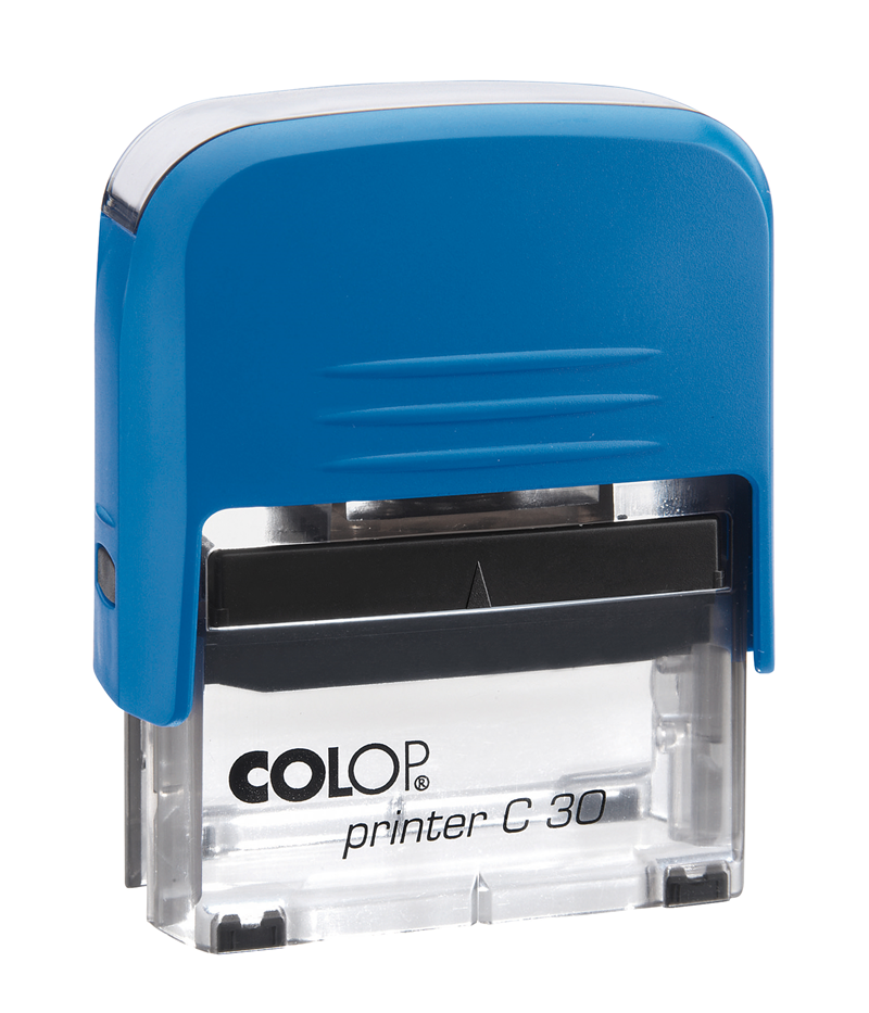 Istampa Kaşe ve Mürekkepleri COLOP PRINTER C30 MAVİ KASA SİYAH KEÇE - 18X47MM Satın Al