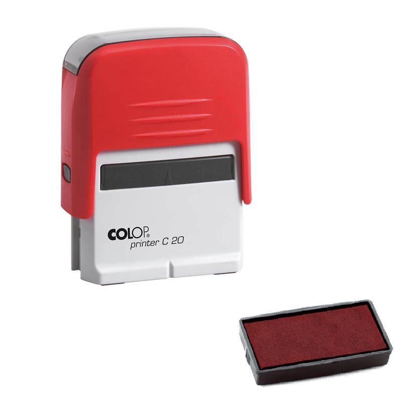 Istampa Kaşe ve Mürekkepleri COLOP PRINTER C20 KIRMIZI KASA KIRMIZI KEÇE - 14X38MM Satın Al