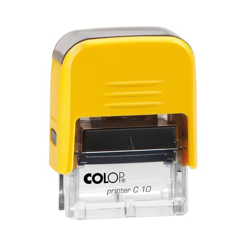 Istampa Kaşe ve Mürekkepleri COLOP PRINTER C10 SARI KASA SİYAH KEÇE - 10X27MM Satın Al