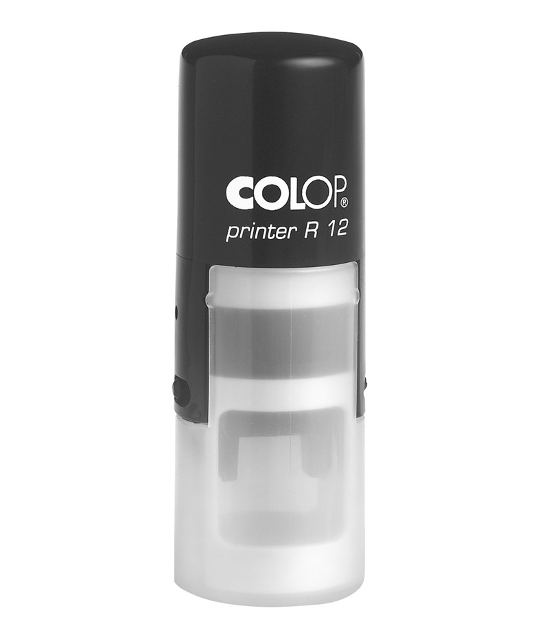 Istampa Kaşe ve Mürekkepleri COLOP R12 YUVARLAK SİYAH KASA SİYAH KEÇE - 12MM Satın Al