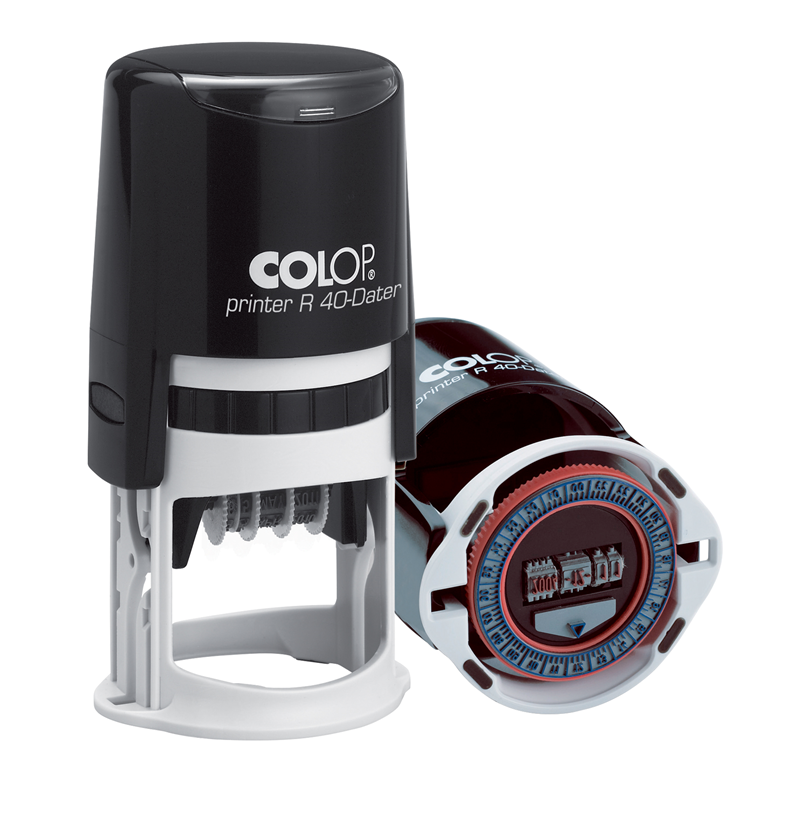 Istampa Kaşe ve Mürekkepleri COLOP R40 TARİH KAŞE(TR) SİYAH KASA MAVİ/KIRMIZI KEÇE - 40MM Satın Al