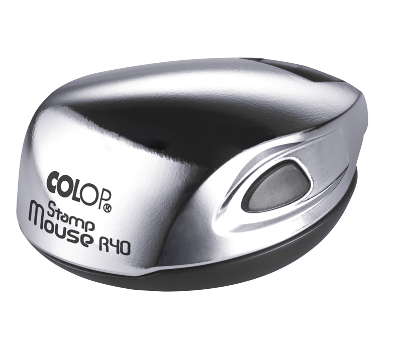 Istampa Kaşe ve Mürekkepleri COLOP STAMP MOUSE R40 KROM KASA MAVİ KEÇE - 40MM Satın Al