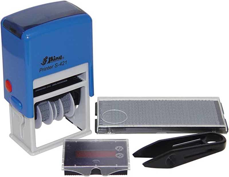 Istampa Kaşe ve Mürekkepleri SHINY S-421 MAVİ KASA SET TARİH KAŞE 24x41mm Satın Al