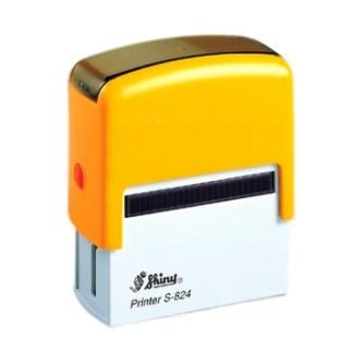 Istampa Kaşe ve Mürekkepleri SHINY S-824 SARI KASA SİYAH PED 58X22MM Satın Al