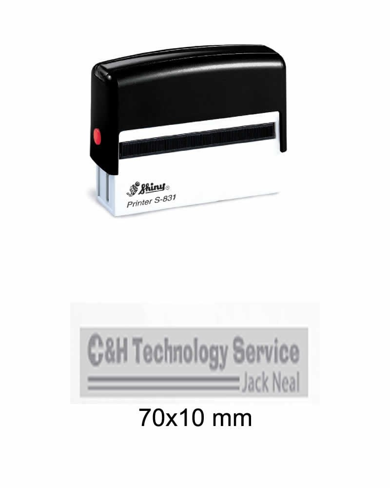 Istampa Kaşe ve Mürekkepleri SHINY S-831 SİYAH KASA SİYAH PED 70X10MM Satın Al