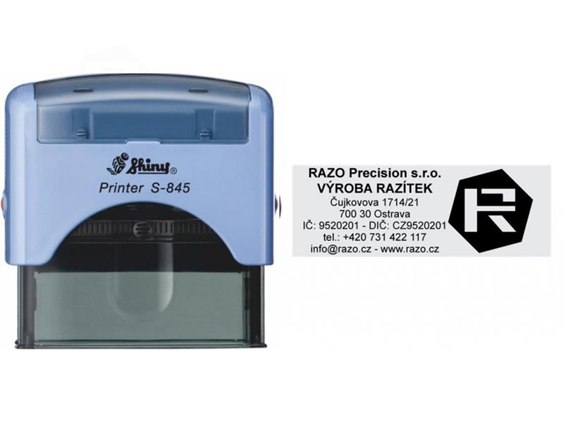 Istampa Kaşe ve Mürekkepleri SHINY S-845 MAVİ KASA SİYAH PED 70X25MM Satın Al