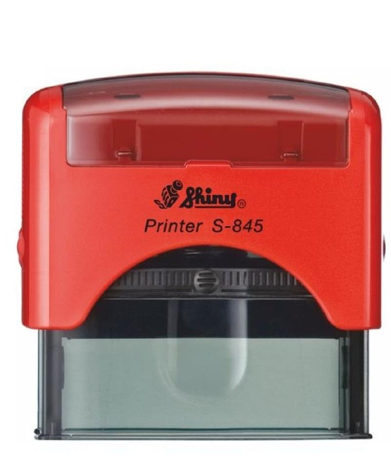 Istampa Kaşe ve Mürekkepleri SHINY S-845 KIRMIZI KASA SİYAH PED 70X25MM Satın Al