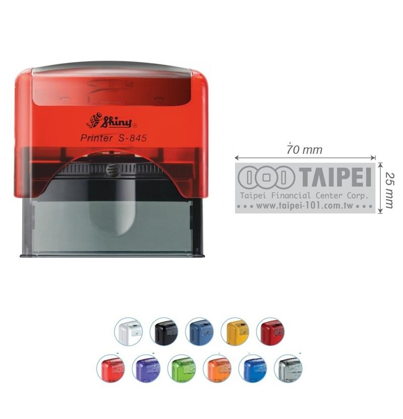 Istampa Kaşe ve Mürekkepleri SHINY S-845 KIRMIZI KASA SİYAH PED 70X25MM Satın Al