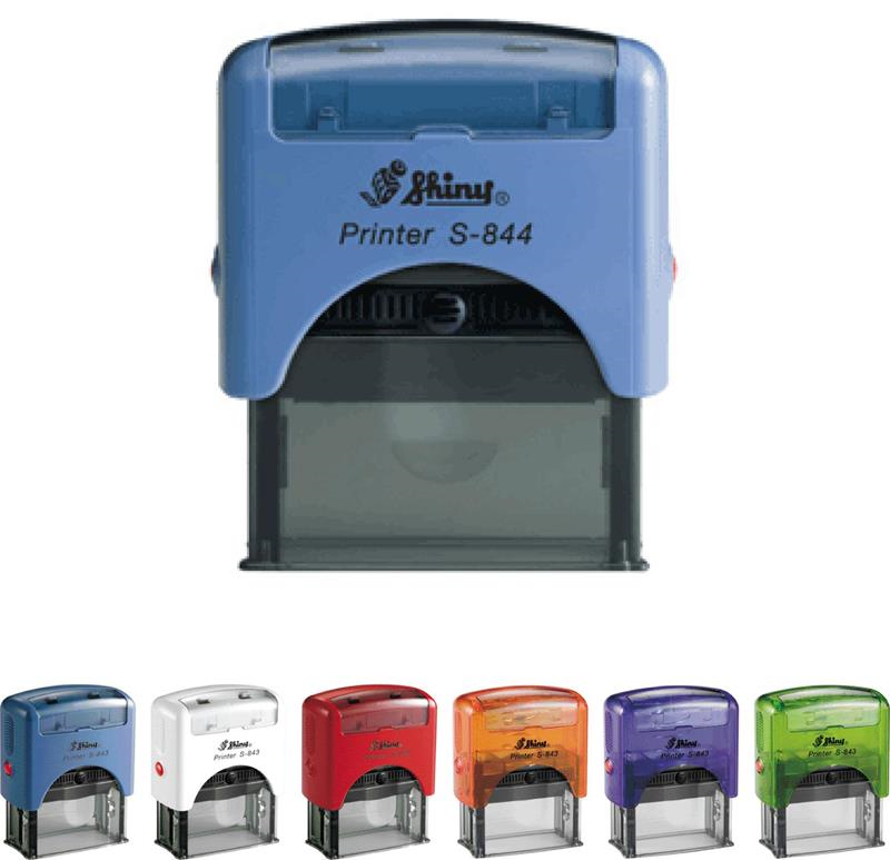 Istampa Kaşe ve Mürekkepleri SHINY S-844 MAVİ KASA SİYAH PED 58X22MM Satın Al