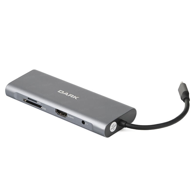 Kablolar ve Adaptörler Dark DK-AC-U31X32 3in1 USB3.1 Type C Erkek-USB3.0-HDMI (4K UHD)-USB3.1 Type C Şarj Satın Al