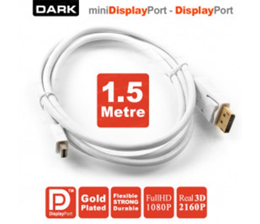 Kablolar ve Adaptörler Dark DK-CB-DPXMDPL150 1.5 Metre Mini DisplayPort - Display Port Kablo Satın Al