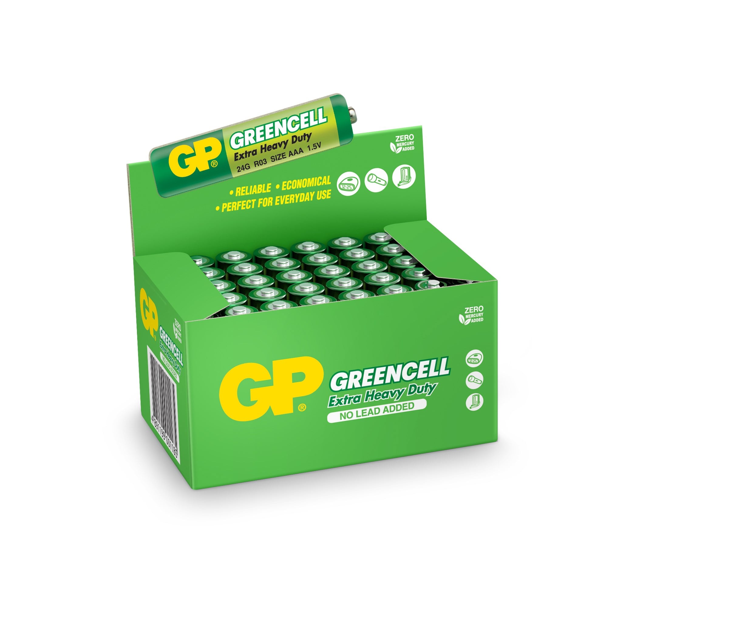 Kablolar ve Adaptörler Gp Greencell R03 AAA Boy Çinko İnce Kalem Pil 40'lı Paket GP24G-2S2 Satın Al