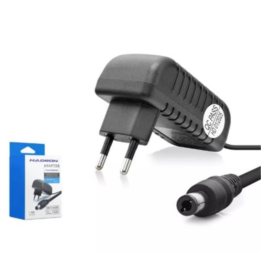 Kablolar ve Adaptörler Hadron Hd767 Modem Adaptörü 12V 1A 5.5-2.5 Siyah Satın Al