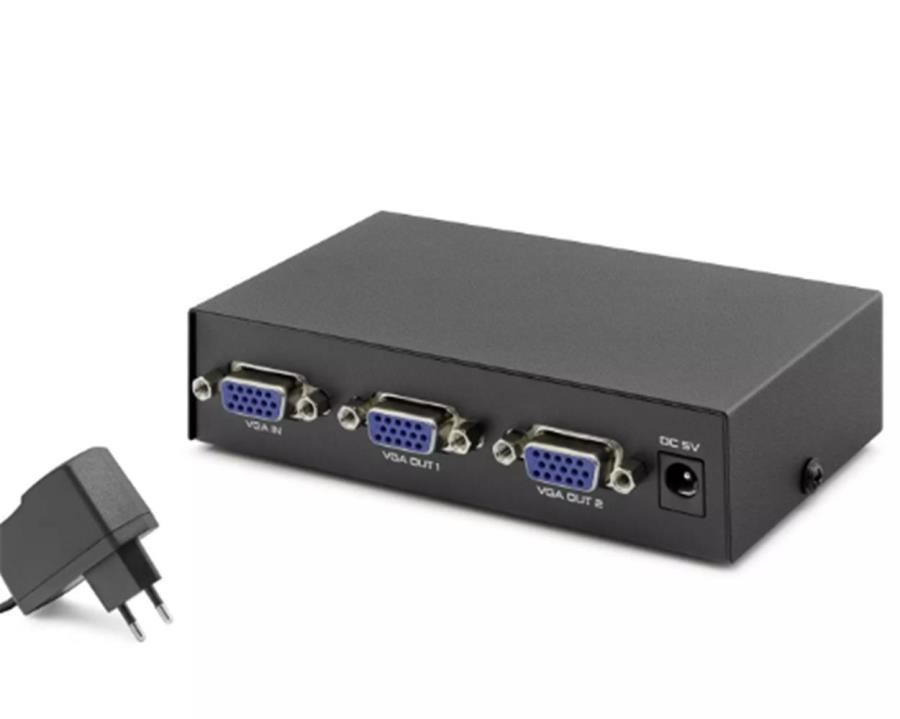 Kablolar ve Adaptörler Hadron Hdx1277 2 Port Vga Splitter 200Mhz 1-In 2-Out Siyah Satın Al