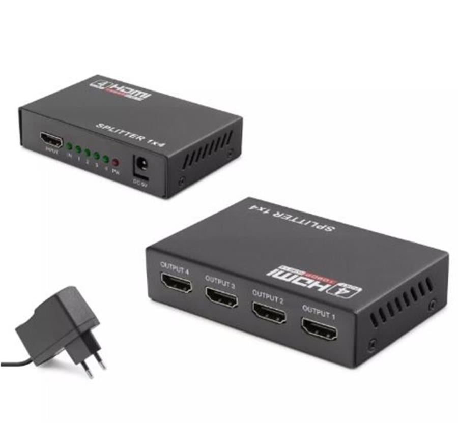 Kablolar ve Adaptörler Hadron Hdx1286 4 Port Hdmi Splitter 1.4V 1080P 3D 1-In 4-Out Siyah Satın Al