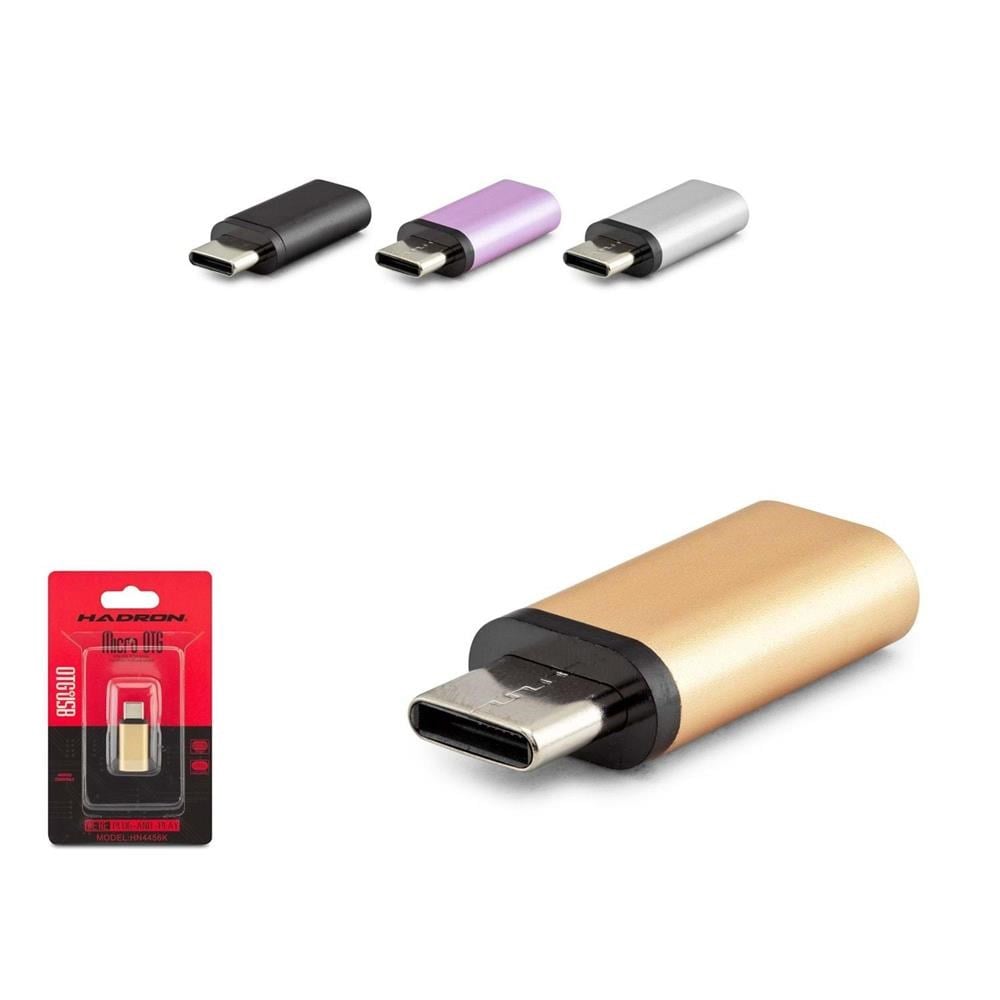Kablolar ve Adaptörler Hadron Hdx5053 Type-C To Lightning F Çevirici Çok Renkli Satın Al