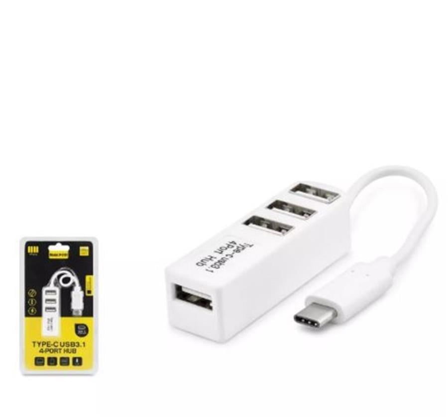 Kablolar ve Adaptörler Hadron Hdx7015 Type-C Hub 4-Usb Beyaz (Telefon Uyumlu) Satın Al