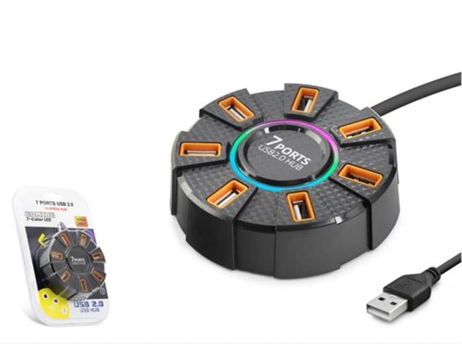 Kablolar ve Adaptörler Hadron Hdx7035 Usb Hub 7-Usb 1.2M Siyah Satın Al