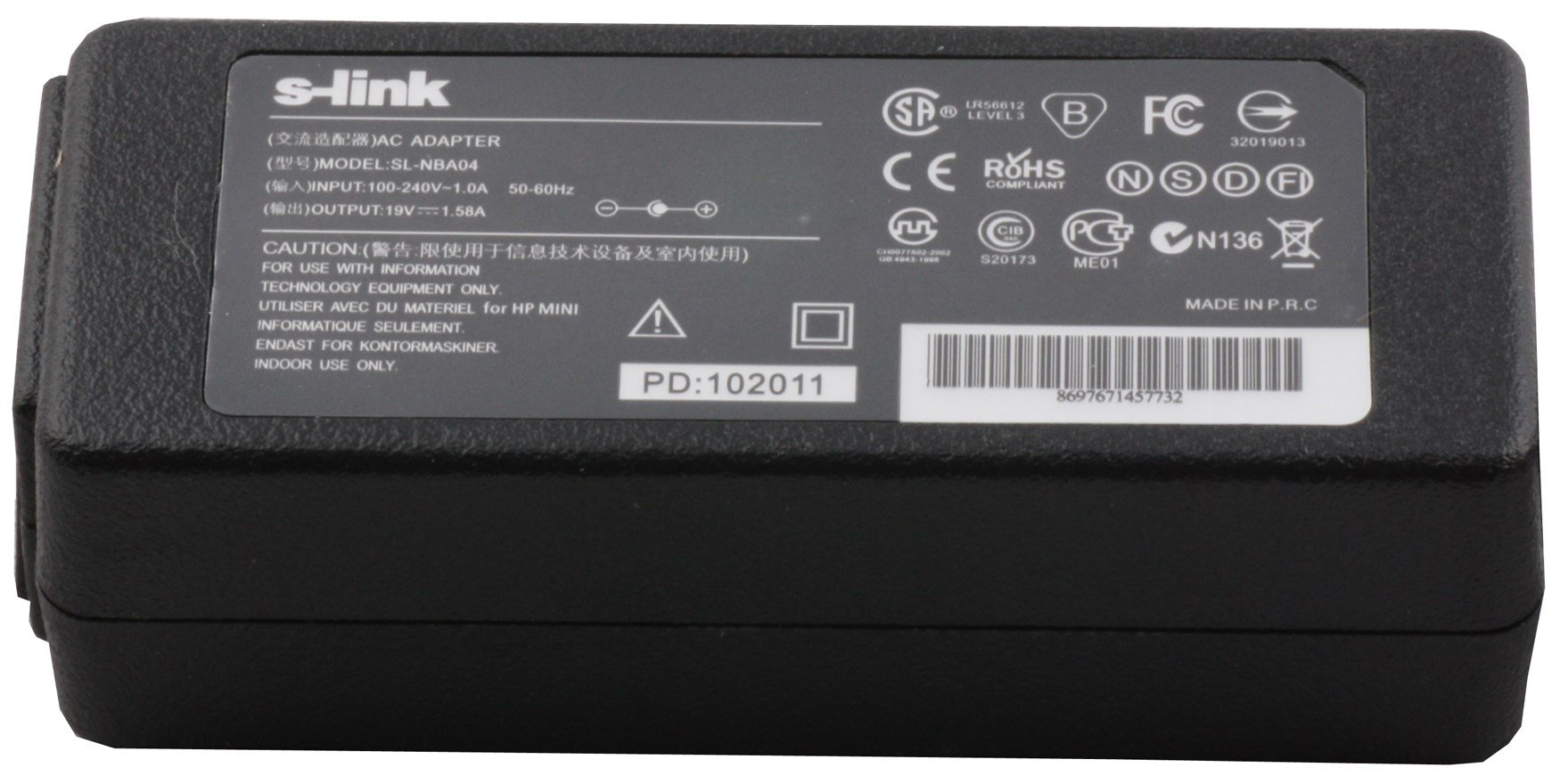 Kablolar ve Adaptörler S-link SL-NBA04 30w 19v 1.58a 4.0-1.7 Notebook Adaptör Satın Al