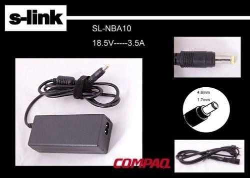 Kablolar ve Adaptörler S-link SL-NBA10 18.5v 3.5a 4.8-1.7 Notebook Adaptörü Satın Al