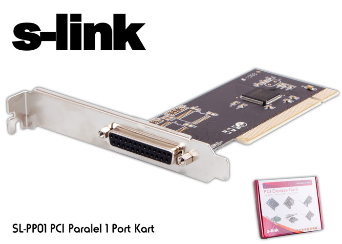 Kablolar ve Adaptörler S-link  SL-PP01 1 Port Paralel Pcı Kart Satın Al
