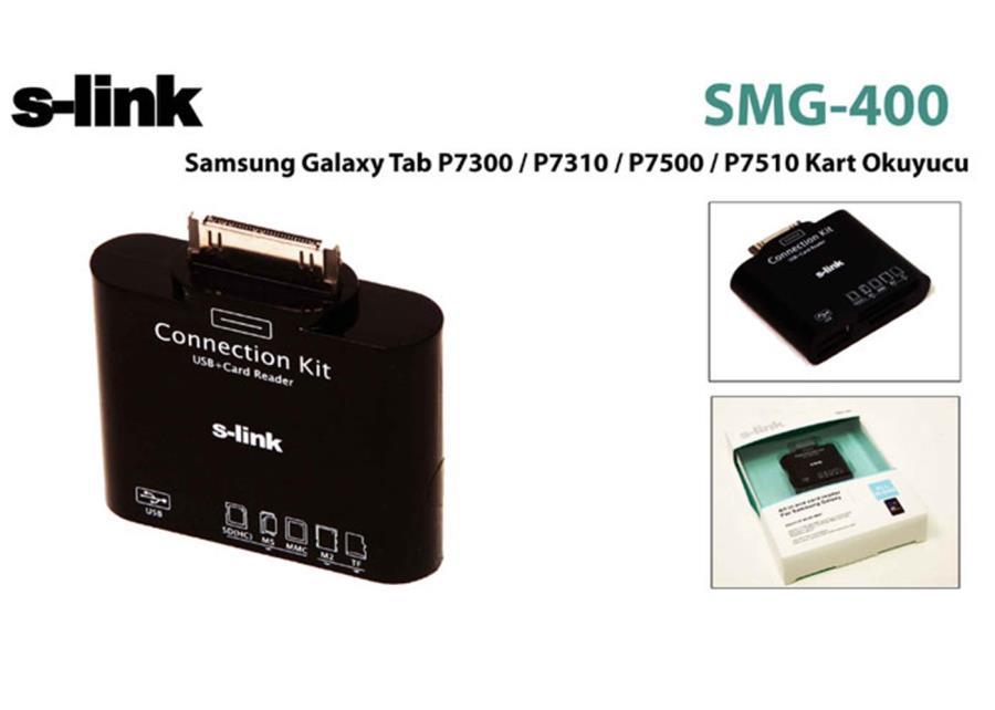 Kablolar ve Adaptörler S-link SMG-400 Samsung Galaxy Tablet Kart Okuyucu Satın Al